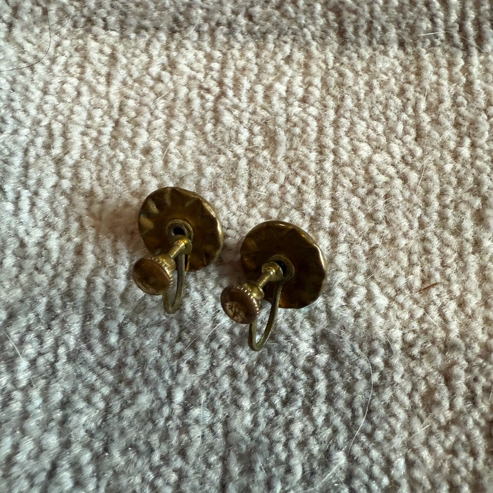 Sparkly Vintage Earrings and  Dachshund Brooch - Picture 8 of 10